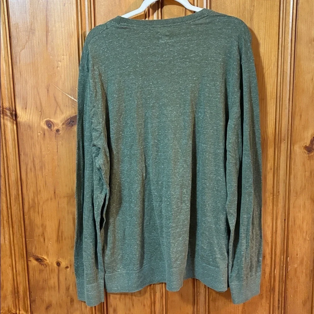 GAP Olive Green Long Sleeve Shirt Lightweight Sweater - Size XXL